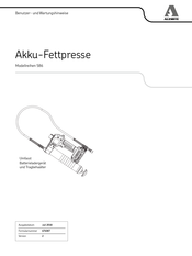 Alemite 586 series Benutzer- Und Wartungshinweise