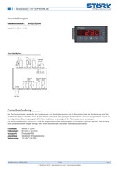 STORK TRONIC ST710-PWHVM.26 Datenblatt