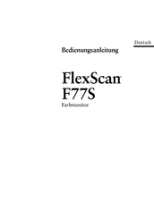 Eizo FlexScan F77S Bedienungsanleitung