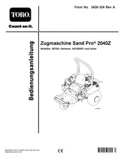 Toro Sand Pro 2040Z 08706 Bedienungsanleitung