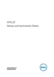 Dell XPS 7760 Einrichtung Und Technische Daten