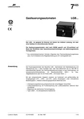 landis & staefa LGB22.330A27 Handbuch