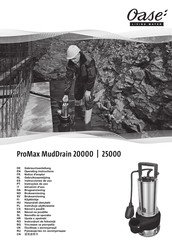 Oase ProMax MudDrain 20000 Gebrauchsanleitung