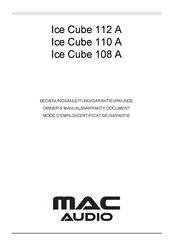 MAC Audio ICE CUBE 108 A Bedienungsanleitung
