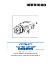 Berthoud FRUCTAIR TI 1500 Handbuch