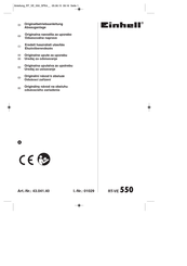 EINHELL RT-VE 550 Originalbetriebsanleitung