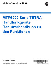 Motorola MTP6000 series Benutzerhandbuch