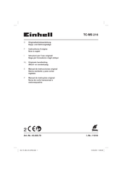 EINHELL TC-MS 216 Originalbetriebsanleitung