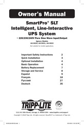 Tripp-Lite SmartPron SLT Besitzerhandbuch