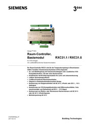 Siemens RXC31.5 Kurzanleitung