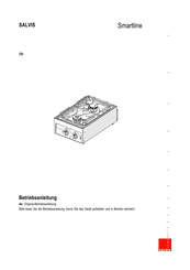 Salvis Smartline Betriebsanleitung