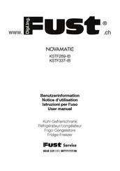 Fust Novamatic KSTF269-IB Benutzerinformation