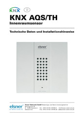Elsner KNX AQS/TH Technische Daten Und Installationshinweise