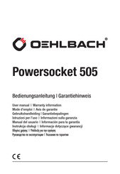 Oehlbach Powersocket 505 Bedienungsanleitung