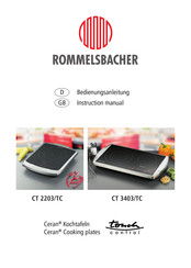 Rommelsbacher Ceran CT 2203/TC Bedienungsanleitung