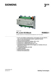 Siemens RXM39.1 Kurzanleitung