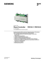 Siemens RXC32.1 Kurzanleitung