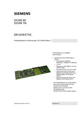 Siemens SM-2558/ETA5 Kurzanleitung