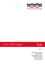 swissflex uni 22_75RF bridge Bedienungsanleitung