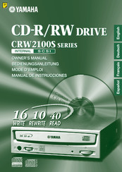 Yamaha CRW 2100S series Bedienungsanleitung