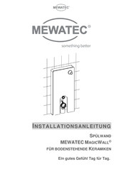MEWATEC MAGICWALL Installationsanleitung