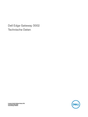 Dell Edge Gateway 3002 Bedienungsanleitung