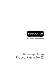 Pro-Ject Audio Systems Pro-Ject Stream Box S2 Bedienungsanleitung