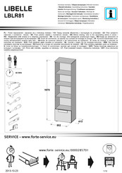 Forte LIBELLE LBLR81 Montageanleitung
