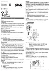 SICK EventCam  EVC625-CCOXAL5L Betriebsanleitung