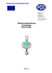 PCE Instruments PCE-CS 300 Bedienungsanleitung