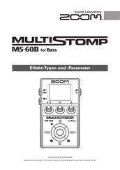 Zoom MultiStomp MS-60B Handbuch