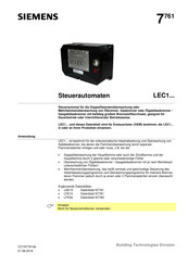 Siemens LEC1/9502 Datenblatt