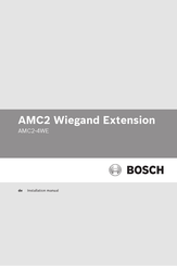 Bosch AMC2 Wiegand Extension series Installationsanleitung