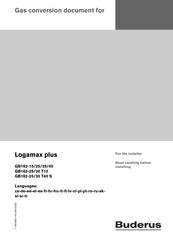 Buderus Logamax plus GB162-30 T10 Montageanleitung