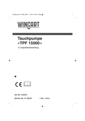 WINGART TPF 15000 Originalbetriebsanleitung