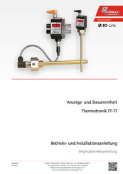 Bühler technologies Thermotronik TT-77 Betriebs Und Installationsanleitung