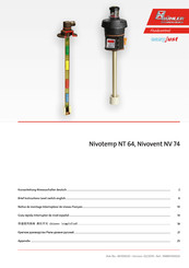 Bühler technologies Nivovent NV74 Kurzanleitung
