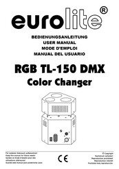 EuroLite RGB TL-150 DMX Bedienungsanleitung