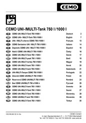 CEMO UNI-Tank 750 Bedienungsanleitung