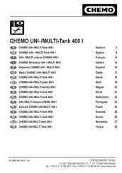 Chemo UNI-Tank 400 Bedienungsanleitung