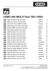 CEMO MULTI-Tank 750 l Bedienungsanleitung