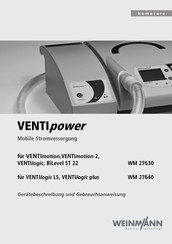 Weinmann VENTIpower Gerätebeschreibung Und Gebrauchsanweisung