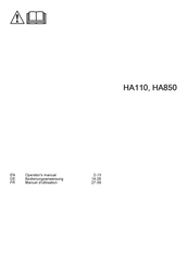 Husqvarna HA850 Bedienungsanweisung