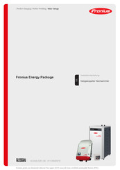 Fronius Energy Package Installationsanleitung