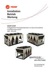 Trane CGAF series Installation, Betrieb Und Wartung