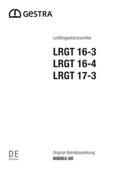 GESTRA LRGT 16-3 Originalbetriebsanleitung