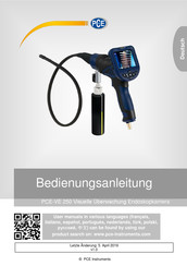 PCE Instruments PCE-VE 250 Bedienungsanleitung
