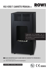 ROWI HGO 4200/1 CAMINETTO PREMIUM++ Originalbetriebsanleitung