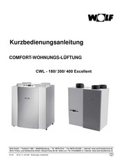 Wolf CWL-180 Excellent Kurzbedienungsanleitung
