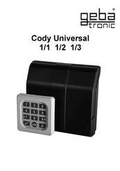 gebatronic Cody Universal 1/2 Handbuch